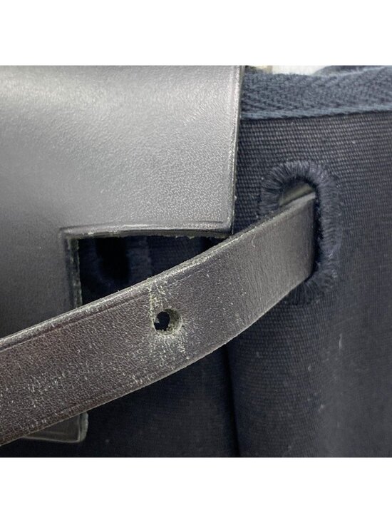 Hermes Backpack Herbag a Dos MM Toile Officier Black Silver main image 8